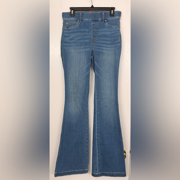 Spanx Flare Jeans Vintage Indigo Blue Size Medium - Picture 2 of 6